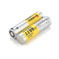 USB 18650 3.7V Baterai Isi Ulang Li-ion 2200mA dengan Kabel-2 Hitungan (Pak 1)