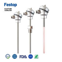 Transmetteur de température monté sur tête Pt100 4-20mA USB OEM/ODM IP68 Sonde en acier inoxydable Longueur personnalisable