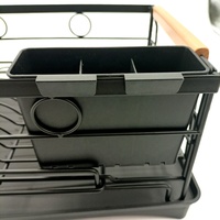 Séchoir à vaisselle moderne Supports de rangement Accessoires de cuisine Egouttoir à vaisselle monocouche Egouttoir à vaisselle en acier inoxydable