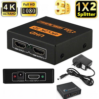 4K 2 / 4 Port HDMI dağıtıcı 1X4 1X2 HDMI 1 4 2 Out HDMI Video Hub tekrarlayıcı amplifikatör PS5 PS4 için Laptop monitörü PC TV kutusu
