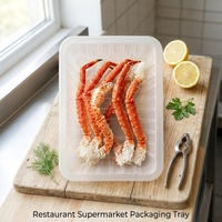 Emballage en blister PP/PET écologique de haute qualité, personnalisé en usine, pour steak, viande de bœuf, fruits de mer