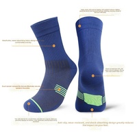 Chaussettes en nylon personnalisées avec logo, faible MOQ, soutien de la voûte plantaire, maille respirante, bout renforcé pour la course, la gym, l'entraînement, hommes et femmes