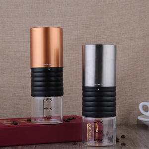 Moulin à café électrique portable Creation, 3 tasses, en acier inoxydable, rechargeable, avec marquages de mesure, pour les voyages - Product Image 1