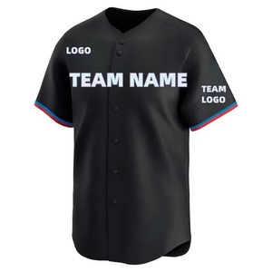 Custom Made Unisex <b>Baseball</b> Softball Two Button Jersey Plus Size Breathable Lightweight Anti-Bacterial Quick Dry Team Wear 100% - Product Image 6
