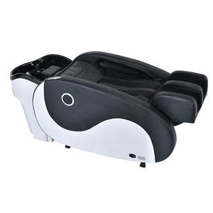 Sillón Eléctrico de Lavado para Salón, Cama Reclinable con Lavacabezas de Cerámica y Estación de Masaje - Product Image 3