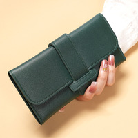 Dompet Wanita Warna Solid Murah Grosir Desain Baru Model Panjang Stok Pabrik Siap Kirim