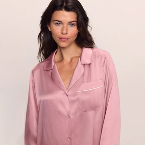 Joymay - Fabricantes de Pijamas de Satén Personalizados para Mujer, Tela Modal de Seda, Pijamas Femeninos Cómodos y de Lujo con Cuello Camisero, Conjunto de Ropa de Dormir para Mujer - Product Image 4