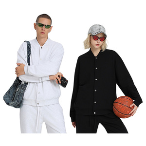 Uniforme de baseball imprimé anti-plis à manches longues en coton bouclé 100 % de haute qualité, style français, pour le printemps et la chaleur. - Product Image 5