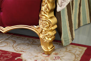 Ensemble de chambre à coucher d'hôtel maison d'hôtes de style américain meubles classiques ensemble de chambre à coucher en bois lit King Size table de nuit commode miroir GD14 - Product Image 6