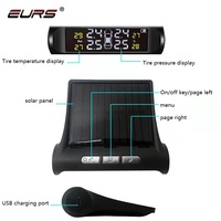 Sistem Pemantau Tekanan Ban Mobil Nirkabel Tenaga Surya TPMS T1 Berkualitas Tinggi dengan Sensor Internal Universal Kondisi Baru