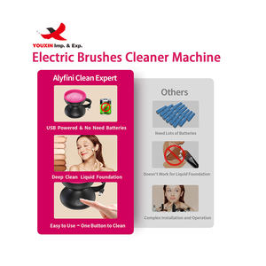 Machine de nettoyage électrique pour pinceaux de maquillage, compatible avec toutes les tailles de pinceaux, machine à essorage automatique pour pinceaux de maquillage - Product Image 3