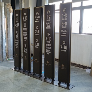 Panneau de signalisation extérieur sur pied personnalisé, panneau de direction intérieur suspendu pour aéroport, centre commercial, appartement - Product Image 3