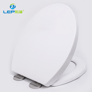 Heavy Duty <strong>Toilet</strong> <strong>Seat</strong> Soft Close White Oval Shape <strong>Quick</strong> <strong>Release</strong> Fixing Hinges - Product Image 1
