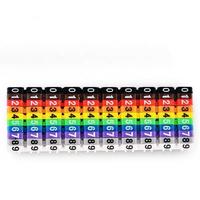 Marcador de Cables con Diseño Cóncavo, Tipo Hebilla Fija Estable, Código de Color, para Cables de 1.5mm, 2.5mm, 4.0mm y 6.0mm