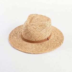 Sombrero de Paja Panamá Hecho a Mano con Decoración de Cinta para Primavera/Verano, Ideal para Exteriores y Protección Solar - Product Image 6