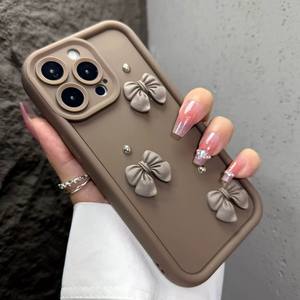 Étui de téléphone en TPU anti-chute mignon avec nœud papillon pour Apple 17Pro 17Air 15 Pearl 16Pro 13/12/<span class=keywords><strong>11</strong></span> - Product Image 4
