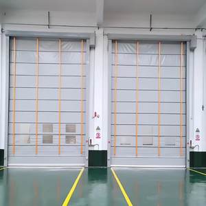 Puerta enrollable de PVC de alta velocidad, puerta enrollable rápida, puertas eléctricas para almacén - Product Image 3