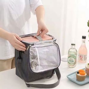 Lunch Bag for Office Worker Outdoor Picnic Cooler Handbags for Students Beer Fruit Food Ice Bags - Product Image 4