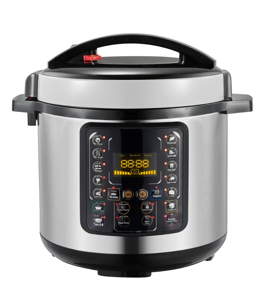 6 Rubber Electric Pressure Cookers Tefal Cooker Pressure 2021 New Design 6L 1000W Stainless Steel Free Spare Parts Cook Food 220