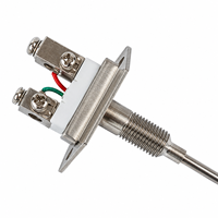 Sonde thermocouple blindée de type K avec montage à bride filetée WRNK-101 SS304 pour le contrôle de la température des fours industriels