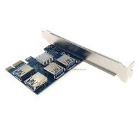 Ugreen — carte d'extension PCI-E, 1 à 4 ports USB 3.0, convertisseur rapide, adaptateur PCIe X1 Riser