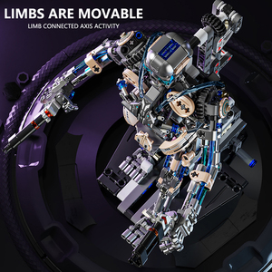 <span class=keywords><strong>Robot</strong></span> 13091, modelo de bloque de diseño mecánico, montaje educativo, juguete de bloques de construcción, juego de bloques de construcción de plástico, regalo al por mayor - Product Image 4