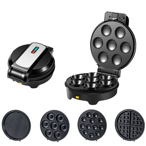 เครื่องทำขนมอเนกประสงค์ 5 in 1 ถาดถอดได้ เครื่องทำโดนัท วาฟเฟิล เค้ก พิซซ่า เนื้อทอด เครื่องใช้ไฟฟ้าในครัว - Product Image 4