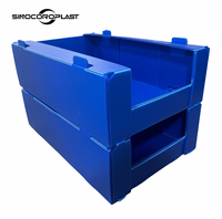 Boîtes en plastique d'emballage en plastique Boîtes en plastique ondulées empilables de taille personnalisée de vêtements