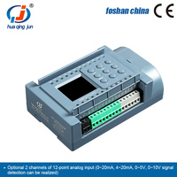 Huaqingjun 8-in 8-out Transistor Output PLC 2AI 0-10V Control DE APLICACIÓN DE TELÉFONO Programable WIFI PLC para inversor