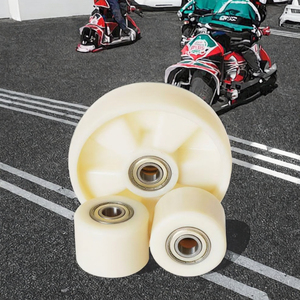 Roues pivotantes robustes rouges standard pour <span class=keywords><strong>chariot</strong></span> élévateur 80*70mm 180*50mm sans frein en polyuréthane avec plaque supérieure de 1,5mm pour <span class=keywords><strong>chariot</strong></span> à main et <span class=keywords><strong>chariot</strong></span> élévateur - Product Image 3