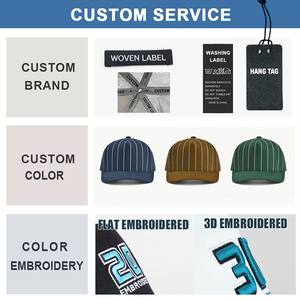 Gorra de Béisbol Snapback de 5 Paneles con Visera Plana, Estilo Retro, Bordado Personalizado OEM, con Cordón, para Campamento y Deportes al Aire Libre, Modelo 256, Sin Estructura - Product Image 2