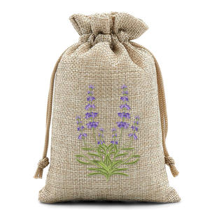 Sacs en <span class=keywords><strong>toile</strong></span> <span class=keywords><strong>de</strong></span> <span class=keywords><strong>jute</strong></span> recyclable <span class=keywords><strong>de</strong></span> 10*14 cm avec motif brodé, cordon <span class=keywords><strong>de</strong></span> serrage, sachets <span class=keywords><strong>de</strong></span> <span class=keywords><strong>lavande</strong></span> <span class=keywords><strong>pour</strong></span> cadeau d'anniversaire, vacances - Product Image 2