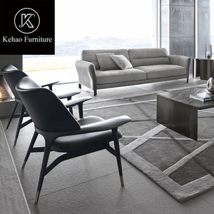 Fauteuil de loisirs en bois <span class=keywords><strong>noir</strong></span> moderne de haute qualité, fauteuil de salon rembourré, canapé, chaises de salon - Product Image 5