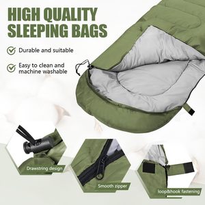 Sacos de Dormir de Poliéster 170T de 950g - 2.4kg, Ligeros, Amigables con la Piel, de Algodón, para Adultos, para Senderismo, Camping y Emergencias - Product Image 3