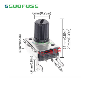 Rv09 dọc ngang 15mm/20mm 1K 2K 5K 10K 50k <span class=keywords><strong>100k</strong></span> 0932 điều chỉnh điện trở 3pin con dấu chiết áp - Product Image 5