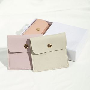 Bolsa de Cuero PU Personalizada, Mini Monedero, Bolsa de Viaje para Joyas, Bolsa para Pendientes, Collares y Joyas para Mujer, con Logotipo - Product Image 1