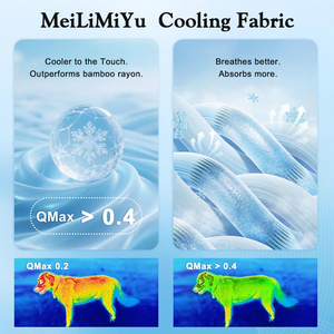 Tapis rafraîchissant moderne pour chien en soie glacée, en fibre de PVC et silicone imprimé, respirant, antidérapant et anti-morsure, pour une sensation de fraîcheur estivale - Product Image 5