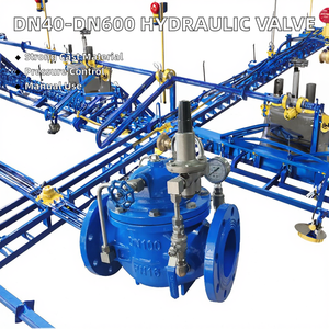 Vanne de réduction de pression hydraulique manuelle pilotée 200X personnalisée DN40-DN600 pour le contrôle du débit des conduites d'eau - Product Image 2