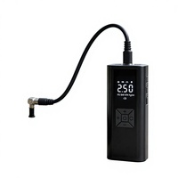 SAHOO Gonfleur de pneus électrique portable haute pression 150 PSI, mini pompe à vide manuelle avec manomètre semi-automatique pour pneus de vélo