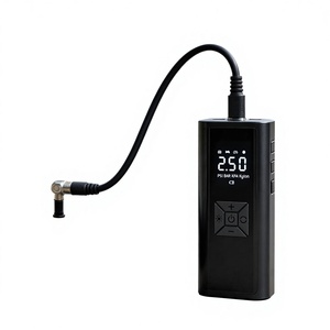 SAHOO <span class=keywords><strong>Gonfleur</strong></span> de pneus électrique portable haute pression 150 PSI, mini pompe à vide manuelle avec manomètre semi-automatique pour pneus de vélo - Product Image 4