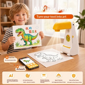 Nouveau <span class=keywords><strong>projecteur</strong></span> de <span class=keywords><strong>dessin</strong></span> intelligent 3D transfrontalier <span class=keywords><strong>pour</strong></span> enfants avec résolution 1080P intégrée, IA créative <span class=keywords><strong>pour</strong></span> le traçage et l'apprentissage précoce - Product Image 4