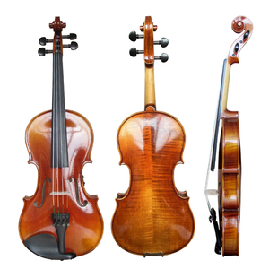 <span class=keywords><strong>Violon</strong></span> de qualité supérieure de la marque Sinomusik, avec des accessoires en ébène, un archet en bois de Brésil, fabrication artisanale italienne, instrument à cordes. - Product Image 4