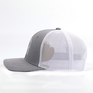 6 Bảng điều khiển cấu trúc tùy chỉnh thêu logo gorras Trucker Hat - Product Image 3