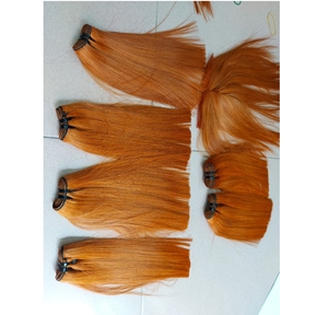 Extensiones de cabello humano virgen vietnamita Remy naranja 100% con encaje de cierre HD directamente de Vietnam - Product Image 1