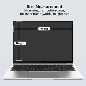 13用ブルーライトブロッキングフィルター13.3 14 15.6 16インチラップトップクリップオンハンギングスクリーンプロテクター3D 9H目ひずみ救済 - Product Image 5