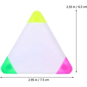 Juego de Papelería Escolar y de Oficina con Marcador Fluorescente, Bolígrafo de Punta Oblicua de 3 Colores para Dibujar - Product Image 6