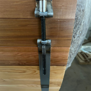 Sauna Tradizionale a Secco in Cedro Rosso Moderno, Panoramica, Elettrica, per Esterni, Personalizzabile, con Bruciatore a Legna - Product Image 6