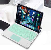 Keyboard bluetooth pintar tipis, dapat diisi ulang untuk ipad 10.2 samsung galaxy Tab S6 A7 A8 S8 S9 FE