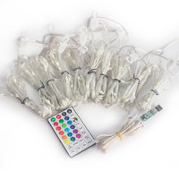 Guirlandes lumineuses féériques RGB 100 LED, synchronisation musicale via application Bluetooth, lampe LED suspendue pour rideau, décoration intérieure, vente en gros