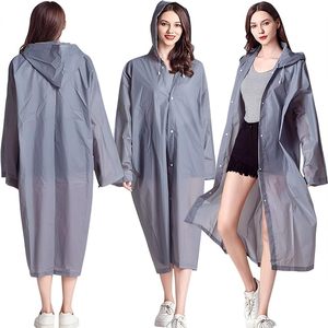 Combinaison de pluie unisexe de haute qualité, imperméable et épaissie, avec logo, pour femme/homme adulte, style simple, longue, pour la randonnée - Product Image 3